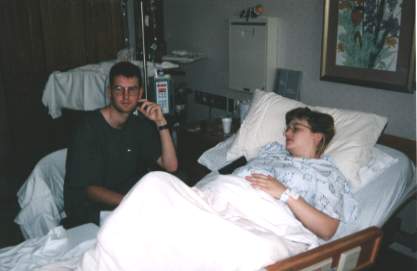 Scott & Jennifer in Delivery Room