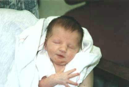 Makenzie in mommy's arms